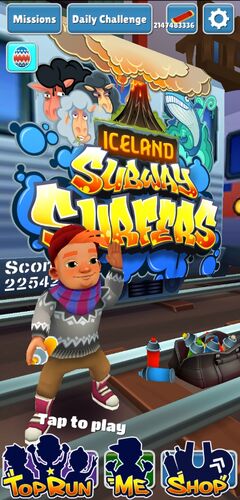 Iceland, Subway Surfers World Tour 2018, Iceland, The Subway Surfers  have arrived at the new destination! 🌋🎣 Tune in when we run through the  update 🏃‍♂️💨, By Kiloo Games