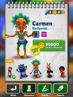 Carmen, Subway Surfers Wiki BR