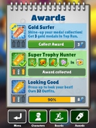 Collecting the Bronze "Gold Surfer" Award