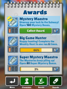 Collecting the Silver "Mystery Maestro" Award