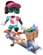 Frutti surfing on Pedal