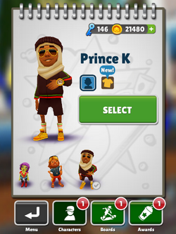 Prince K, Subway Surfers Wiki BR