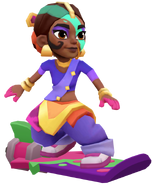 Rani surfing on Fresh Love