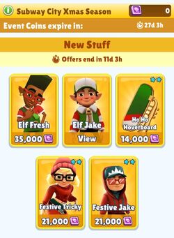 Subway Surfers World Tour: Subway City Xmas Elf Tricky Unlocked