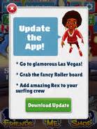 Ella in the Update the App! ad