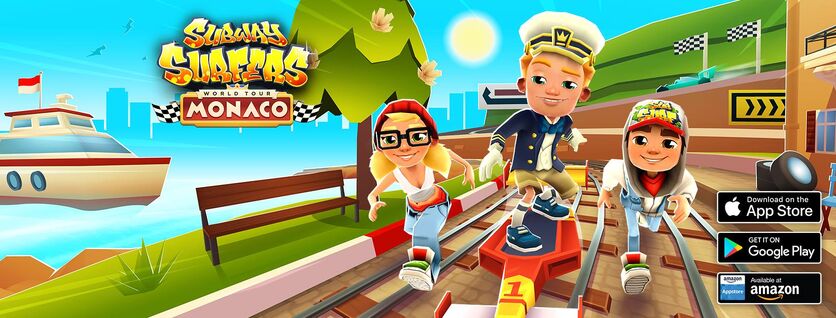 Subway Surfers - Do you want that trophy? 🏆 Hit top speed in Monaco with  Roberto and Phillip (in his Racer Outfit) and the Speeder Board! Drive on  now —  #SubwaySurfers