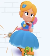 Piper surfing on Fire Dragon