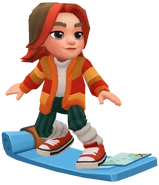 Sindri surfing on Pathfinder