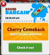 Cherry's reappearance