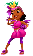 Carmen in her Shake Outfit with Ji-Yeong's pose