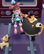 Ribbon getting caught by the Guard