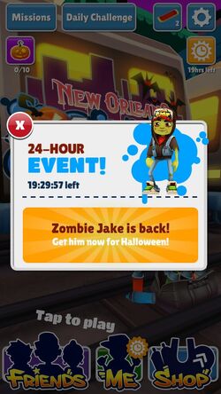 Zombie Jake, Subway Surfers Wiki