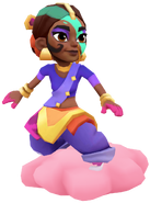 Rani surfing on Sweetheart