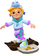 Finlay surfing on Eagle