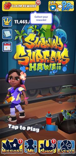 SUBWAY SURFERS HAWAII IN LANDSCAPE MODE GAMEPLAY 2023 : PART 3 