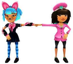 Harumi, subway Surfers, frizz, new Orleans, Subway, Mobile game, model  Sheet, mascot, superhero, wiki