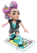 Cleo surfing on Queen of Hearts