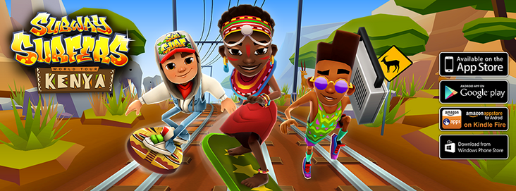 Subway Surfers Kenya  Jogos online, Jogos, Jogando