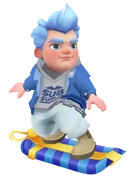 Leif surfing on 9th Birthday