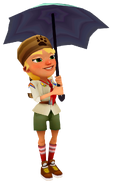 Olivia with Scarlett's pose