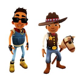 Subway Surfers YELLOW PACK  NIKOS, WAYNE, ALEX and EDISON 