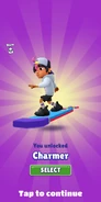 Unlocking Charmer with Alexandre in his Stan Outfit
