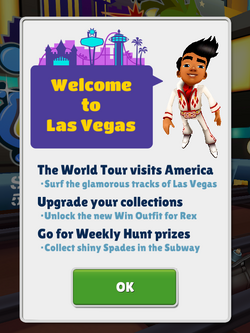 Subway Surfers World Tour: Las Vegas 2016, Subway Surfers Wiki