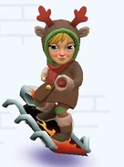 Clementine surfing on Skull Fire