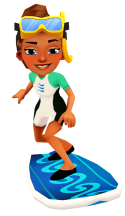 Subway Surfers on X: You're gonna need a bigger bundle! 🦈 Duuunnn dun  dunn dun. . . It's the Great White Board and Kim with her Dive Outfit. Take  a dip with