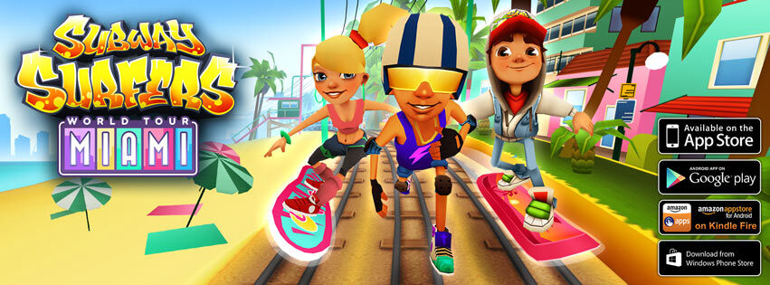 NEW UPDATE - SUBWAY SURFERS MIAMI 2014 