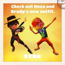 Unlocking Brody, Posh Outfit and Chill Outfit in Subway Surfers