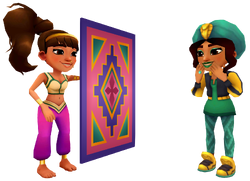 Subway Surfers - #ShopUpdate Love is in the air. 💕 Unlock the enchanting  Magic Carpet board, Kareem, Salma, and drift through the mythical streets  of the East! Available from February 11th 