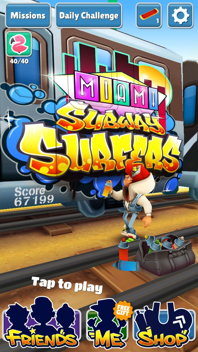 NEW UPDATE - SUBWAY SURFERS MIAMI 2014 