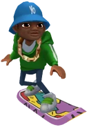 Darryl riding Uprock board.png (413 KB) Darryl surfing on Uprock board