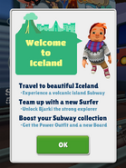 Bjarki welcomes the player to Iceland!