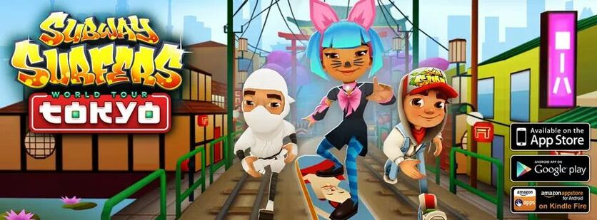 Subway Surfers: TOKYO HIGH SCORE!!!! (iPhone Gameplay) - video