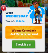 Wayne's reappearance