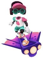 Frutti surfing on Viperfish