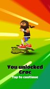 Unlocking Croc with Ninja in his Flame Outfit
