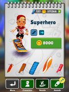 Purchasing Superhero with Olivia in her Skate Outfit