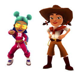 User blog:Caitlin Reece Alex Francisco/Aina and Zuri, Subway Surfers Wiki