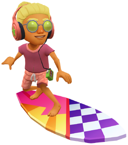 Subway Surfers - #ShopUpdate Surfs up! Play the Daily High Score or  Marathon to collect Event Coins and unlock Dylan, his new Walkman Outfit,  the sweet Beach Pop Board, and more! 🏄🎧