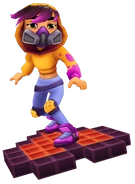 Miss Maia surfing on Pixel Heart