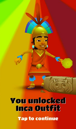 SUBWAY SURFERS CARLOS TRAJE INCA 