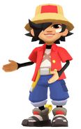 Saru with Marco's invite pose