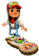 Jake surfing on Jak #1