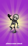 Getting a Top Run with Dummy in it Skelly Outfit