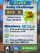 Skipping a letter completing the Daily Challenge