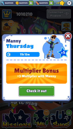 I can't wait for Subway Surfers team to release Manny Character