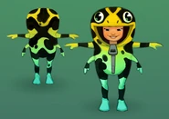 Yutani Harlequin Toad concept art by Juliane Norske